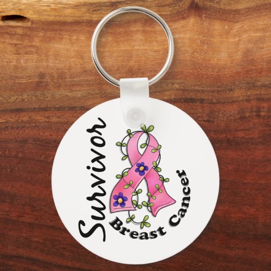 Borstkanker Overleving 15 Sleutelhanger (Voorkant)