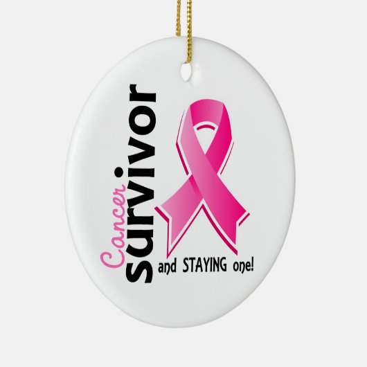 Borstkanker Overleving 19 Keramisch Ornament (Rechts)