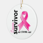 Borstkanker Overleving 19 Keramisch Ornament (Links)