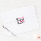 Borstkanker Overleving 4 Ronde Sticker (Envelop)