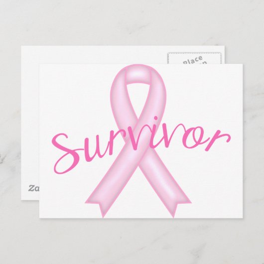 Borstkanker Overleving Briefkaart (Voorkant / Achterkant)