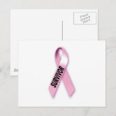 Borstkanker Overleving Briefkaart (Voorkant / Achterkant)