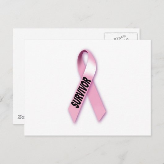 Borstkanker Overleving Briefkaart (Voorkant / Achterkant)