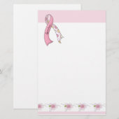 Borstkanker Overleving Briefpapier (Voorkant / Achterkant)