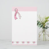 Borstkanker Overleving Briefpapier (Staand voorkant)