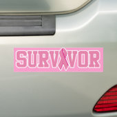 Borstkanker Overleving Bumpersticker (Op auto)
