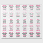 Borstkanker Overleving Cadeaupapier (Vlak)