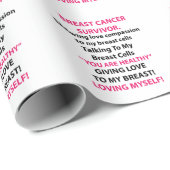 Borstkanker Overleving Cadeaupapier (Rol Hoek)