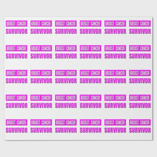 Borstkanker Overleving Cadeaupapier (Vlak)