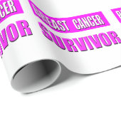 Borstkanker Overleving Cadeaupapier (Rol Hoek)