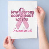 Borstkanker Overleving Flyer (Hand)