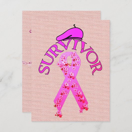 Borstkanker Overleving Kaart (Voorkant / Achterkant)