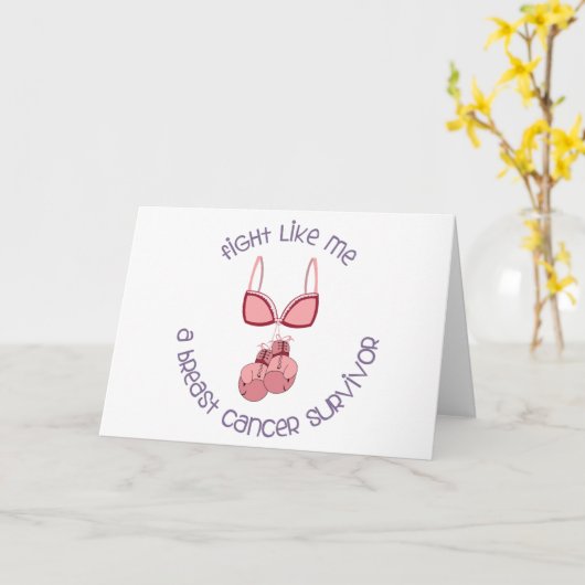 Borstkanker Overleving Kaart (Gele Bloem)