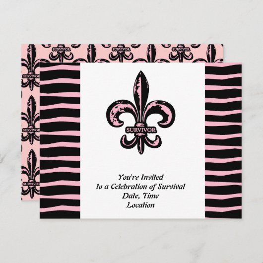 Borstkanker Overleving Kaart (Voorkant / Achterkant)