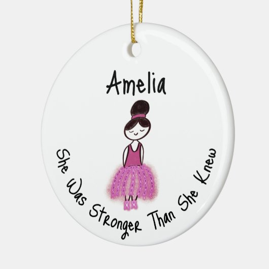 Borstkanker Overleving Keramisch Ornament (Links)