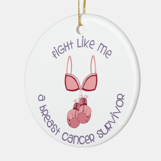Borstkanker Overleving Keramisch Ornament (Links)