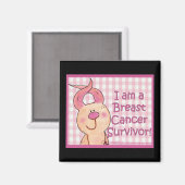 Borstkanker Overleving Magneet (Voorkant / Achterkant)