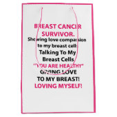 Borstkanker Overleving Medium Cadeauzakje (Voorkant)