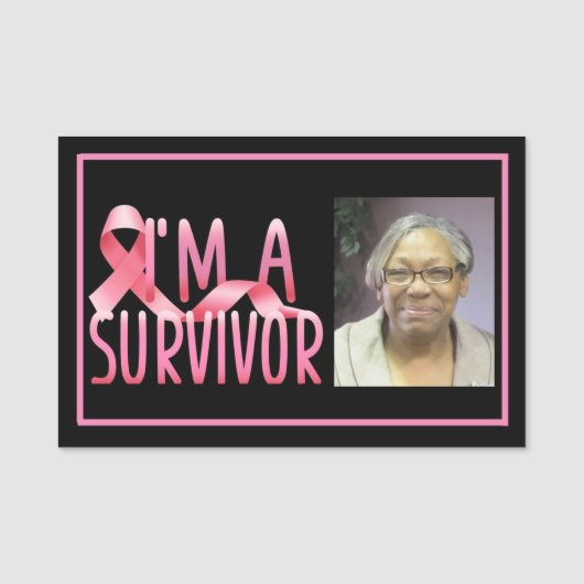 Borstkanker Overleving Naamplaatje (Voorkant)