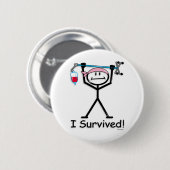 Borstkanker Overleving Ronde Button 5,7 Cm (Voorkant /achterkant)