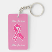 Borstkanker Overleving Sleutelhanger (achterkant)