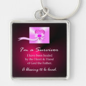 Borstkanker Overleving Sleutelhanger (Voorkant)