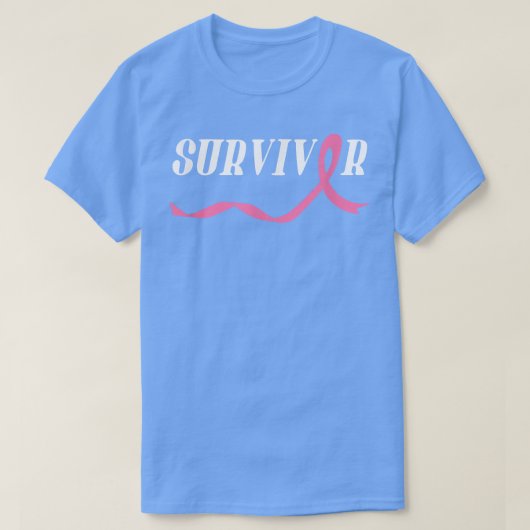 Borstkanker Overleving T-shirt (Design voorkant)