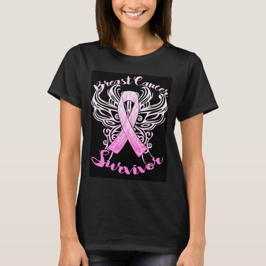 Borstkanker Overleving T-shirt (Voorkant)
