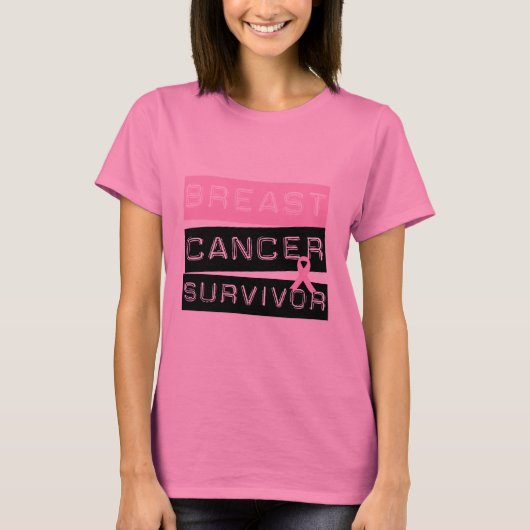 Borstkanker Overleving T-shirt (Voorkant)