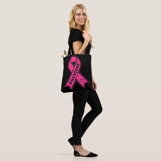 Borstkanker Overleving Tote Bag (Op model)
