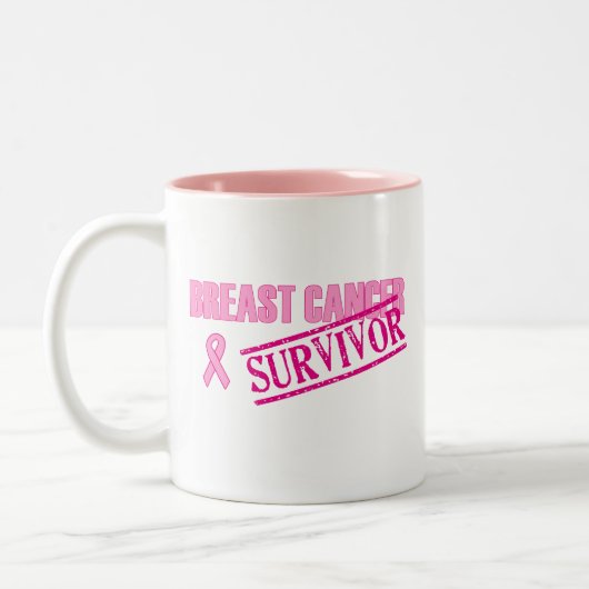 Borstkanker Overleving Tweekleurige Koffiemok (Links)