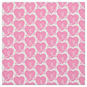 Borstkanker Overlevingshart Stof (Swatch)