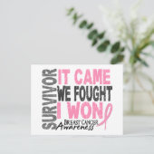 Borstkanker Overlevingskans die we vonden dat ik w Briefkaart (Staand voorkant)
