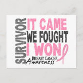 Borstkanker Overlevingskans die we vonden dat ik w Briefkaart (Voorkant)