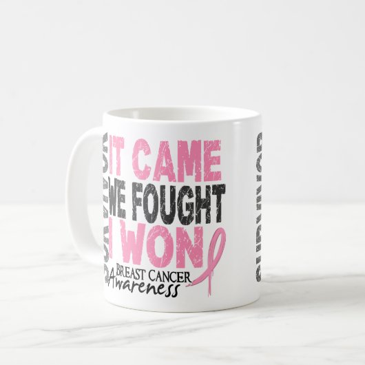 Borstkanker Overlevingskans die we vonden dat ik w Koffiemok (Voorkant links)