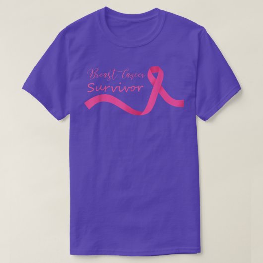 Borstkanker Overlevingskans kanker T-shirt (Design voorkant)