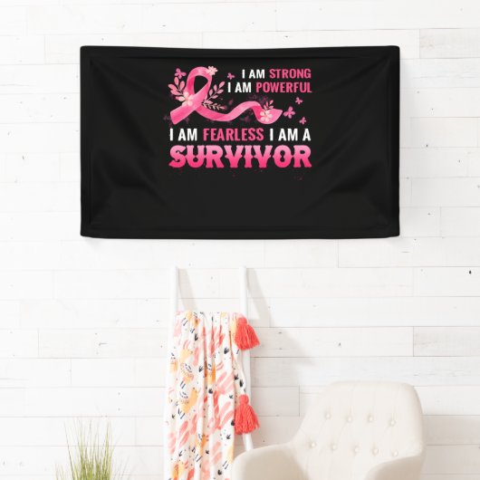 Borstkanker Overlevingsmaand ondersteuning borstka Spandoek (Insitu)