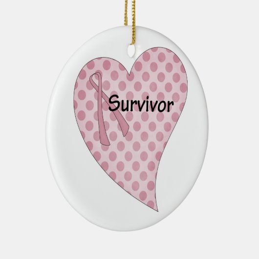 borstkanker overlevingsornament keramisch ornament (Rechts)