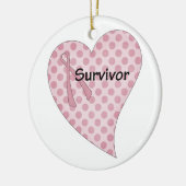 borstkanker overlevingsornament keramisch ornament (Links)