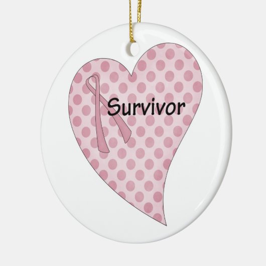 borstkanker overlevingsornament keramisch ornament (Links)