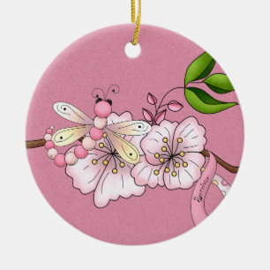 Borstkanker Overlevingsornament Keramisch Ornament