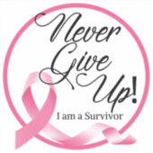 Borstkanker Overlevingspaneel Sticker (Voorkant)