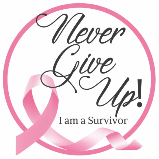 Borstkanker Overlevingspaneel Sticker (Voorkant)