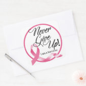 Borstkanker Overlevingspaneel Vierkante Sticker (Envelop)