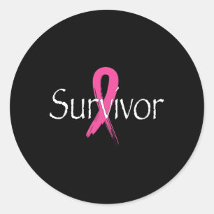 Borstkanker Overlevingsroze lintjesmaand Ronde Sticker