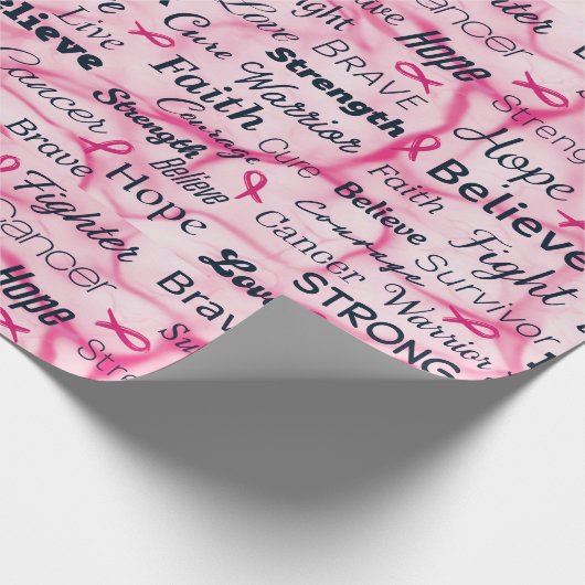 Borstkanker Overlevingsvoorlichting Cadeaupapier (Hoek)