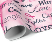 Borstkanker Overlevingsvoorlichting Cadeaupapier (Rol Hoek)