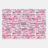 Borstkanker Overlevingsvoorlichting Inpakpapier Vel (Voorkant 3)