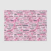 Borstkanker Overlevingsvoorlichting Tissuepapier (Voorkant)