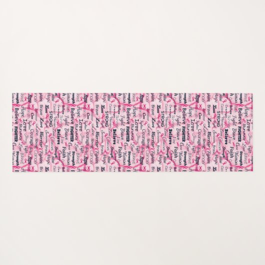 Borstkanker Overlevingsvoorlichting Yogamat (Achterkant (horizontaal))